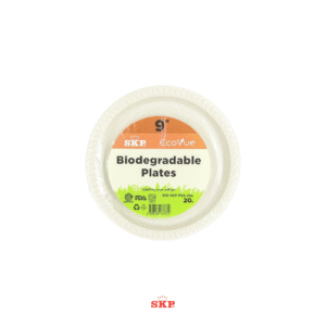 9" SKP Ecovue Biodegradable Disposable Plate (20 Pcs/Pkt)