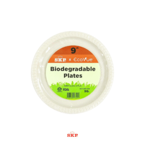 9" SKP Ecovue Biodegradable Disposable Plate (50 Pcs/Pkt)
