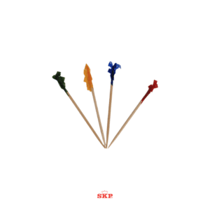Durable Wooden Fruit Pick With Decorative Cellophane Wrap