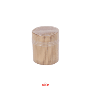 Durable Wooden Single-end Pointed Toothpick In Plastic Box