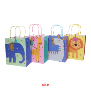 18.5 x 21 cm Animals Themed Shopping Paper Bag