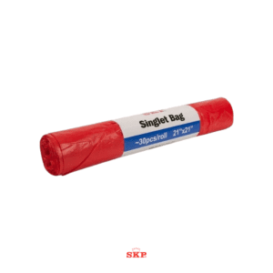 Large Red Singlet Bag Roll 21" x 21"