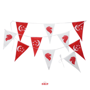 Singapore Triangle Flag Banner