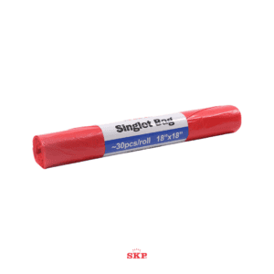Medium Red Singlet Bag Roll 18" x 18"